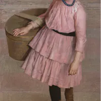 La piscinina, olio su tela 126 x 71 cm - La piscinina, olio su tela 126 x 71 cm -