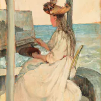 La scolarina, olio su tavola 25 x 17 cm La scolarina, olio su tavola 25 x 17 cm