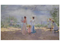 Tutto e` gioia  - olio su tela 101 x 161 cm