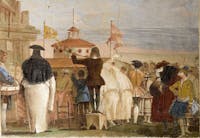 Affresco il Mondo Novo, Villa Valmarana ai Nani