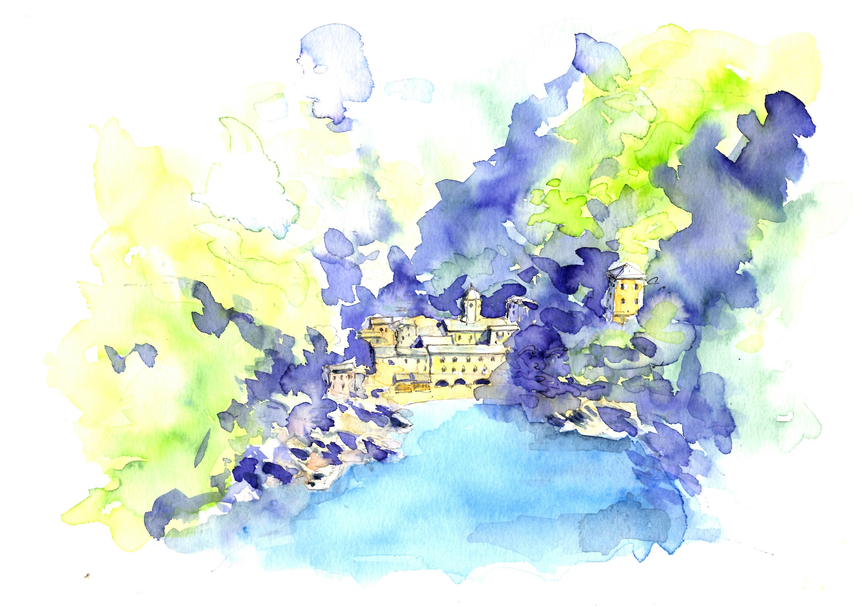 En plein air a San Fruttuoso