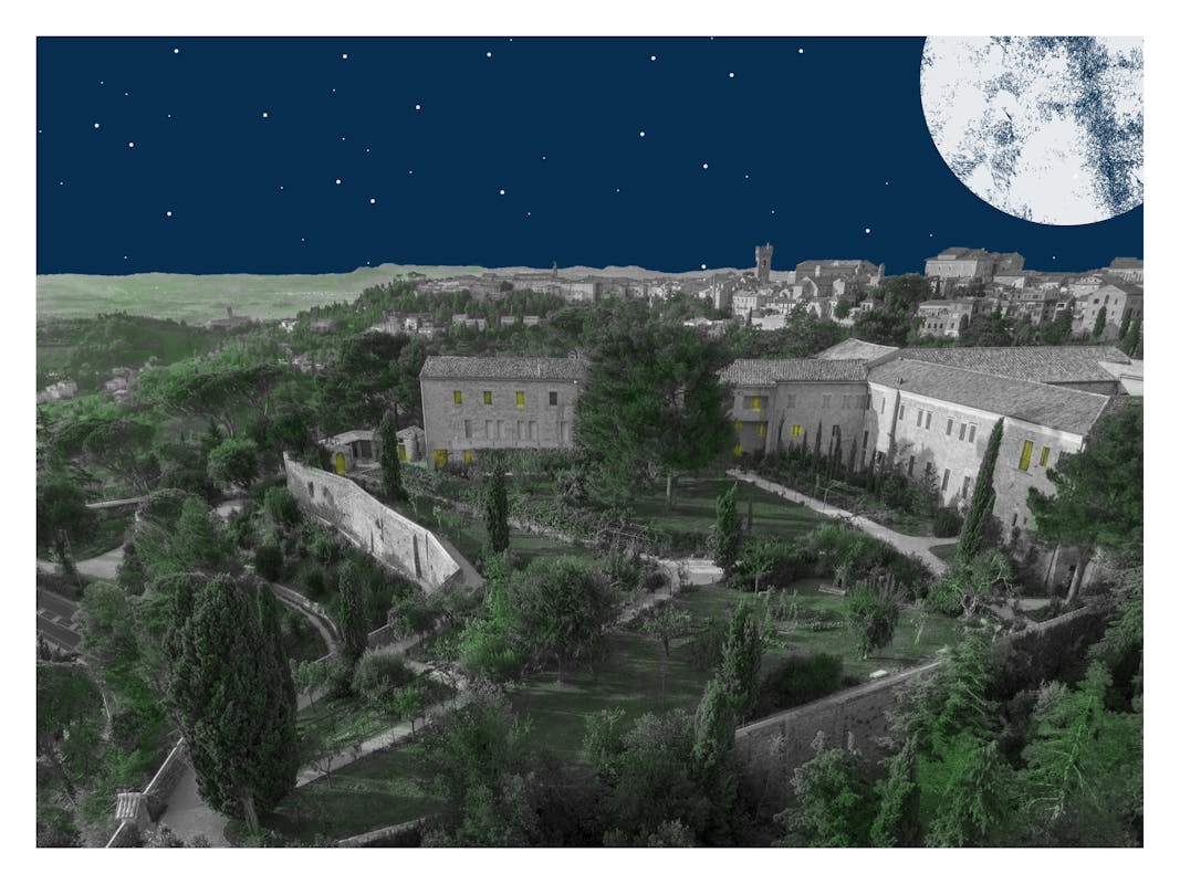 Il paesaggio dal Colle dell'Infinito, aspettando il tramonto Il paesaggio dal Colle dell'Infinito, aspettando il tramonto