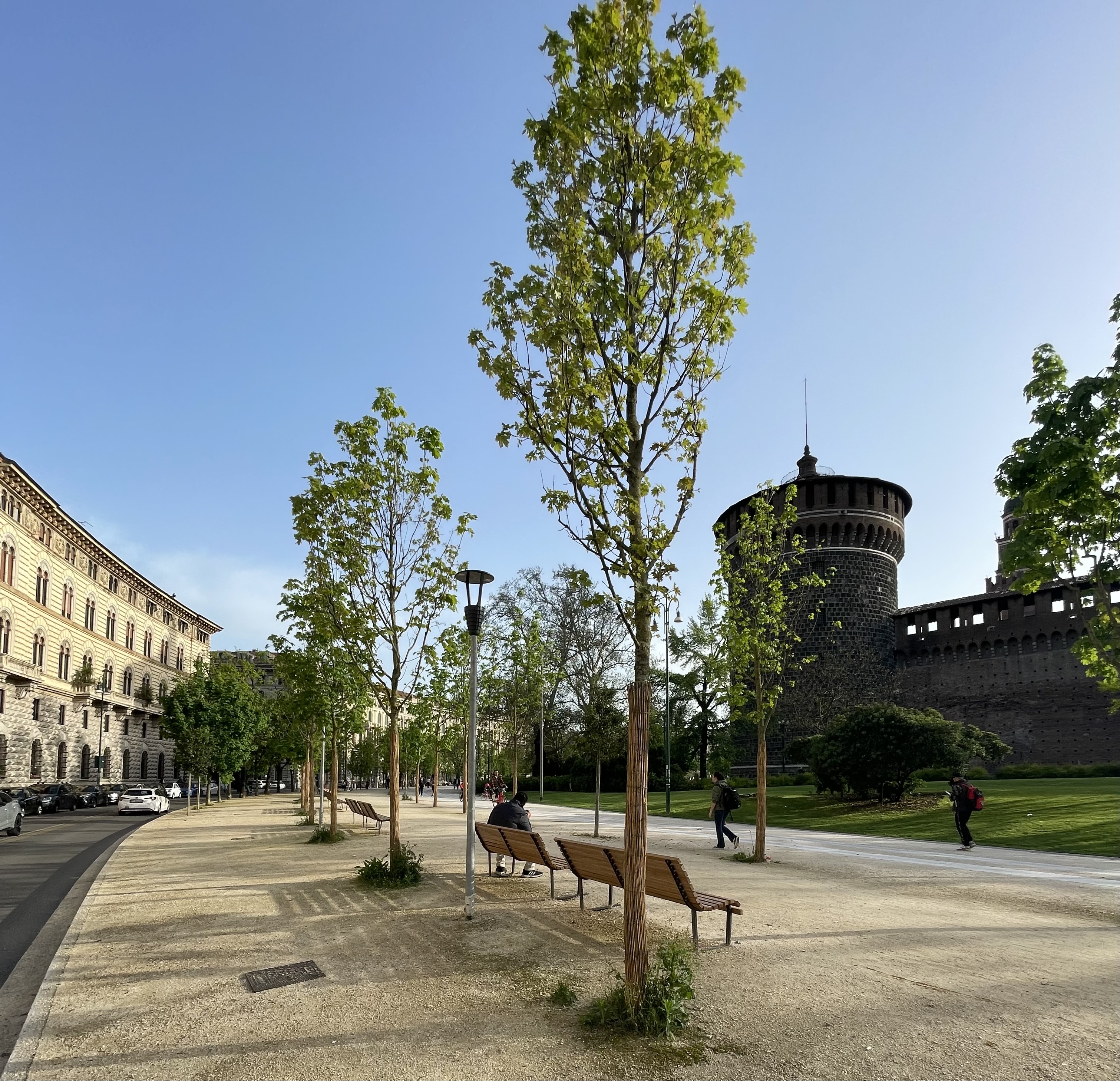 Foro Buonaparte e i suoi edifici eclettici