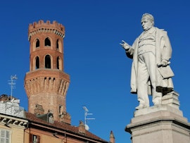 La torre dell'Angelo per la Festa del Piemonte