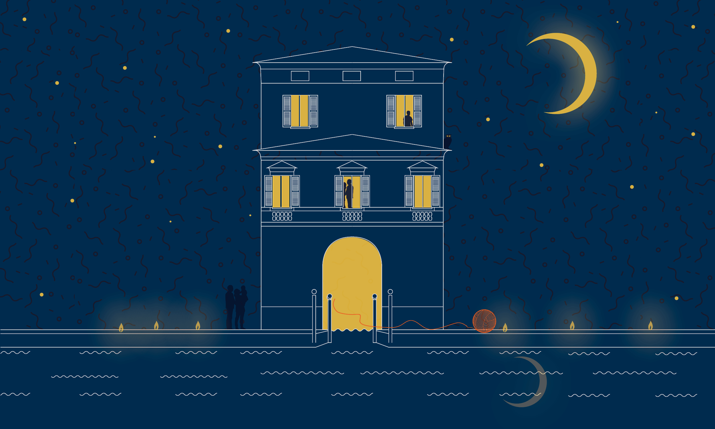 Villa Fogazzaro Roi a lume di candela