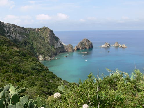 Area costiera sull'Isola di Ponza