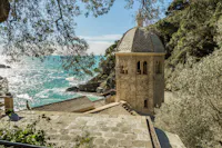 Veduta della Torre Nolare, ABBAZIA DI SAN FRUTTUOSO, CAMOGLI, GENOVA
