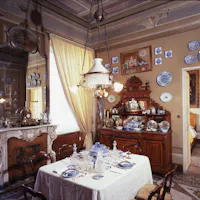 CASA CARBONE | ph. Luigino Visconti | © FAI - Fondo Ambiente Italiano Sala da pranzo, CASA CARBONE, LAVAGNA, GENOVA