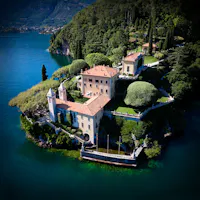 Veduta aerea, VILLA DEL BALBIANELLO, TREMEZZINA, COMO