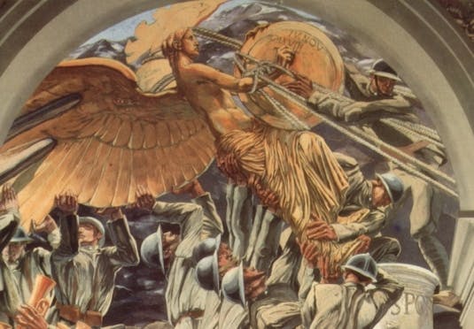 AFFRESCHI DI DUILIO CAMBELLOTTI NEL PALAZZO DELLA PREFETTURA