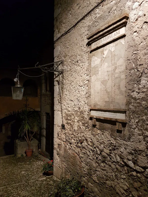 FASTI VERULANI: IL CALENDARIO ROMANO FASTI VERULANI: IL CALENDARIO ROMANO